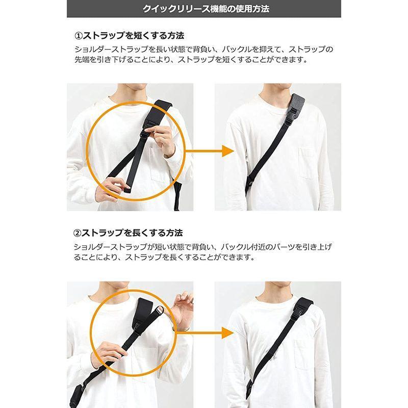 エアーAer ボディバッグ Aer Sling Bag 3 スリングバッグ 3 ブラック/AER11013 約 ジップポケット mm ボディバッグ Aer Sling Bag スリングバッグ ブラック/AER11013 ×1 サイズ #65374