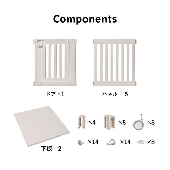 【限定品】 ペットサークル 犬 ケージ おしゃれ 北欧 室内 犬用 中型犬 ケージ ペットケージ 猫 ゲージ モバイルペットルーム ダブル th102 【B2155400300】(13388円)