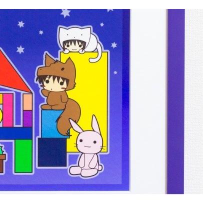 Tetra Style（てとらすたいる）　額入りジークレープリントイラスト　"Toy Blocks"｜tetrastyleshop｜03