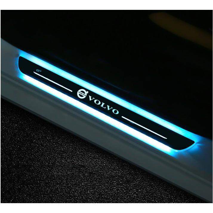 LED スカッフプレート トヨタ ボルボ ニッサン 7色発光 自動変色 配線
