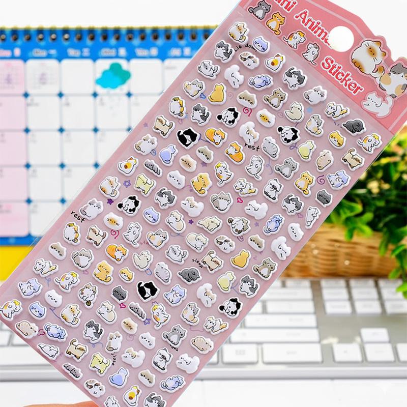 シール ぷくぷくシール 立体シール 6枚セット ステッカーシール DIY