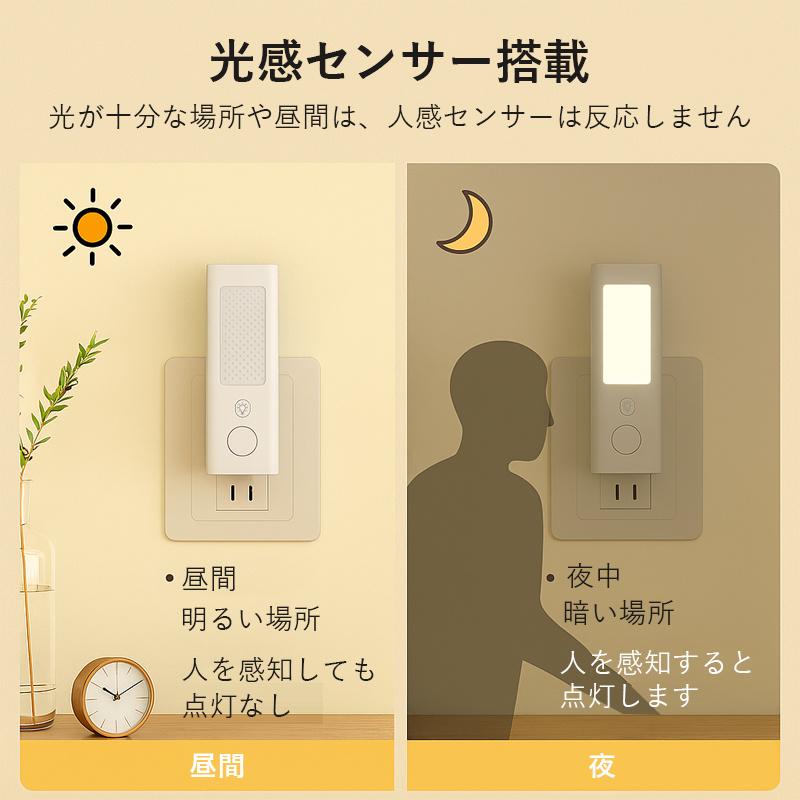 懐中電灯 常夜灯 人感センサーライト 足元ライト 室内 充電式