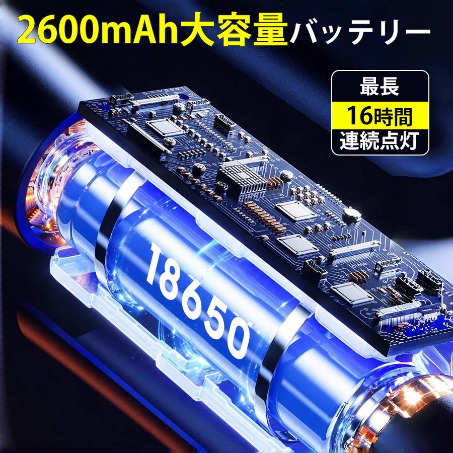 懐中電灯 ハンディライト 強力 充電式 小型 高輝度 6モード調光 ズーム