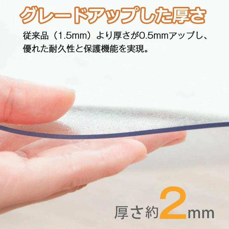 状態確認　※傷あり(傷というより折れ) 冷蔵庫マット 傷防止マット フローリング 床 キズ防止 凹み防止 床保護