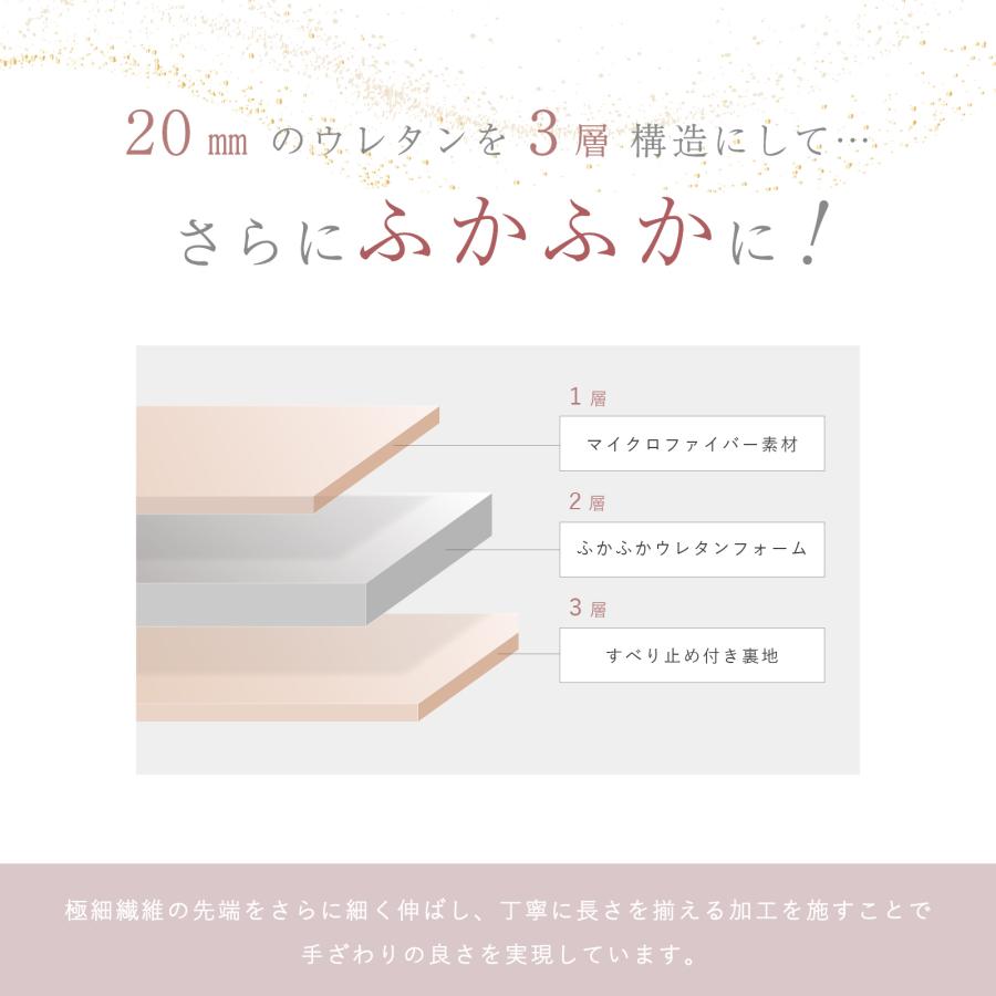 テイジン 極厚ラグ 低反発 fumfum 踏みごこちの良い 厚み20mm シャギー