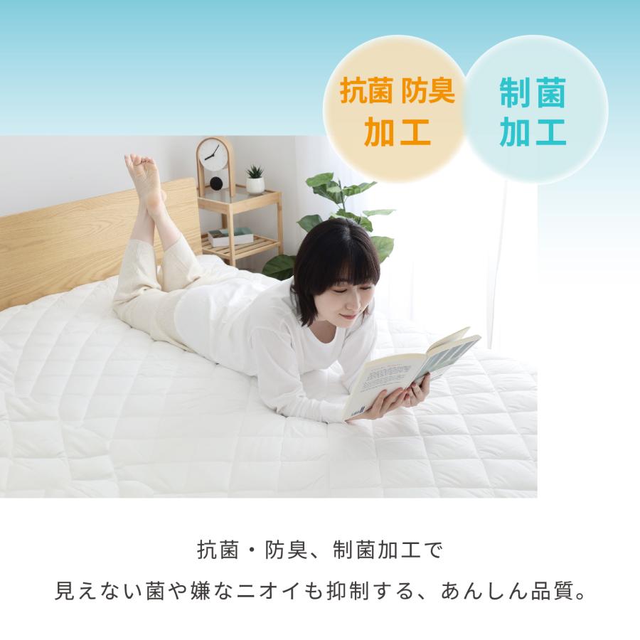 テイジン 公式 ダニスト ベッドパッド ダブル 防ダニ 抗菌 防臭 制菌