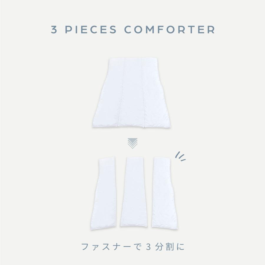 TEIJIN（テイジン） 掛け布団 公式 3分割して洗える シングル 150