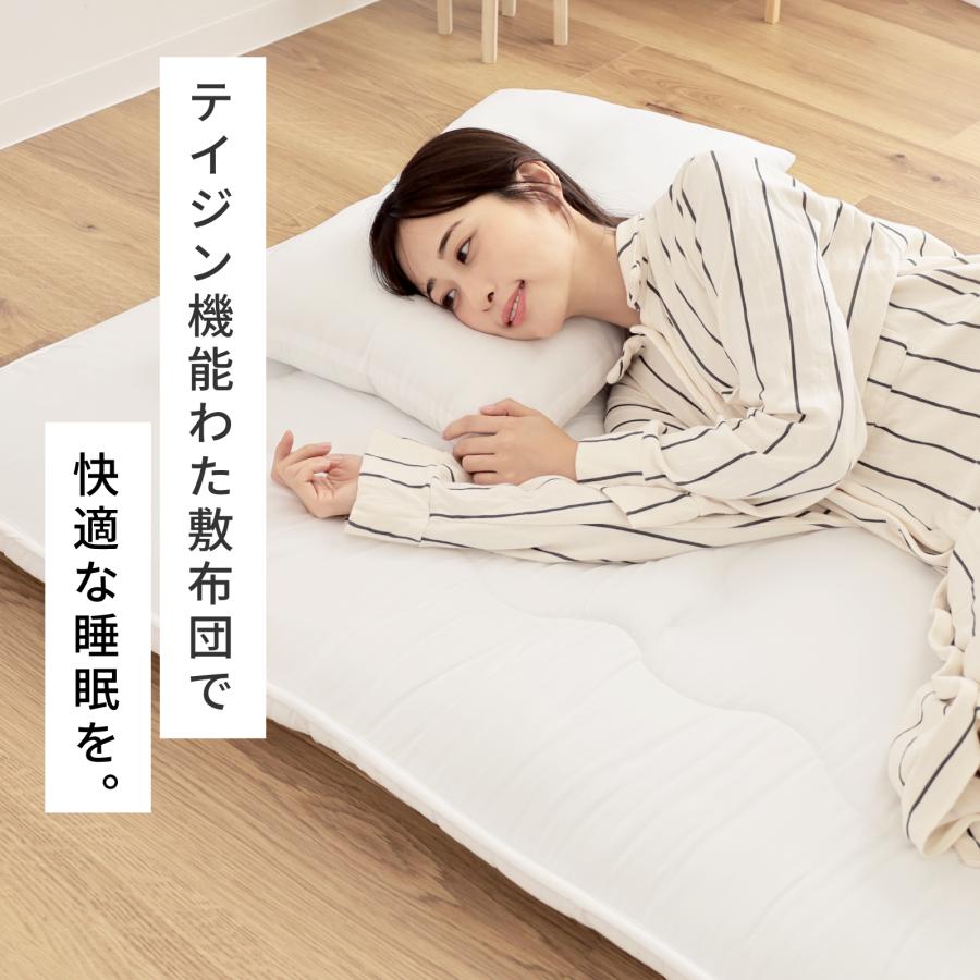TEIJIN（テイジン） 敷き布団 シングル 公式 防ダニ 抗菌 防臭 軽量