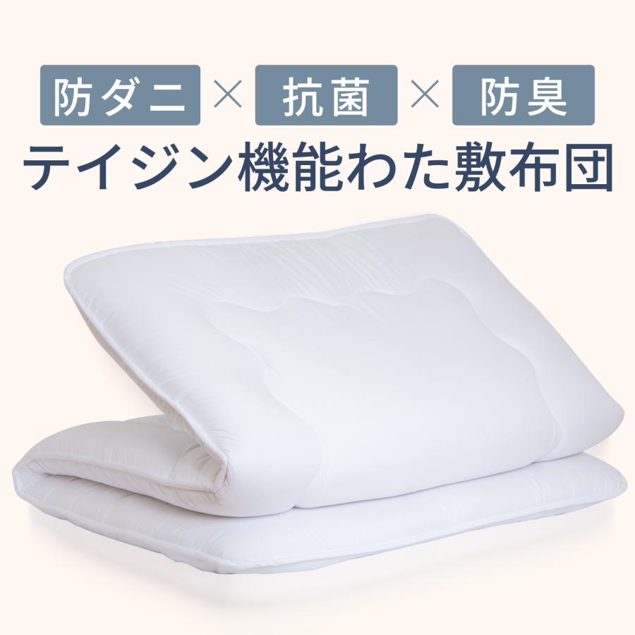 TEIJIN テイジン 敷き布団 防ダニ 抗菌 防臭 シングル TEIJIN（テイジン） 敷き布団 シングル 公式 防ダニ 抗菌 防臭 軽量