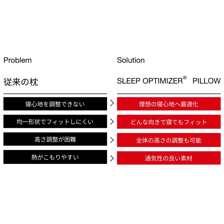 枕 約40×57cm テイジン 公式 SLEEP OPTIMIZER PILLOW まくら ブラック 通気性 高さ調節 パイプ 洗濯可 洗える 寝心地 横向き 仰向け うつぶせ寝 横寝 |  | 04