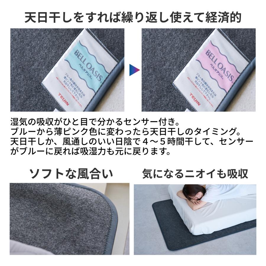 TEIJIN（テイジン） 除湿シート セミシングル マット ベルオアシス