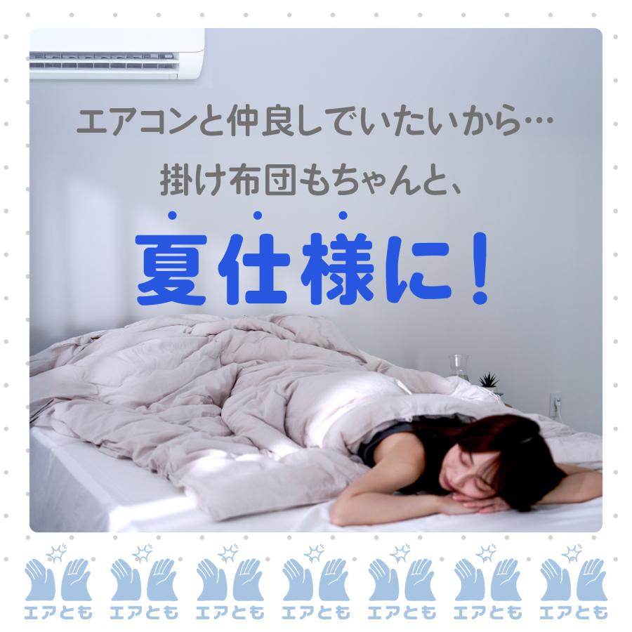 肌掛け布団 ダブル テイジン 公式 190×210cm エアコンのともだち 肌