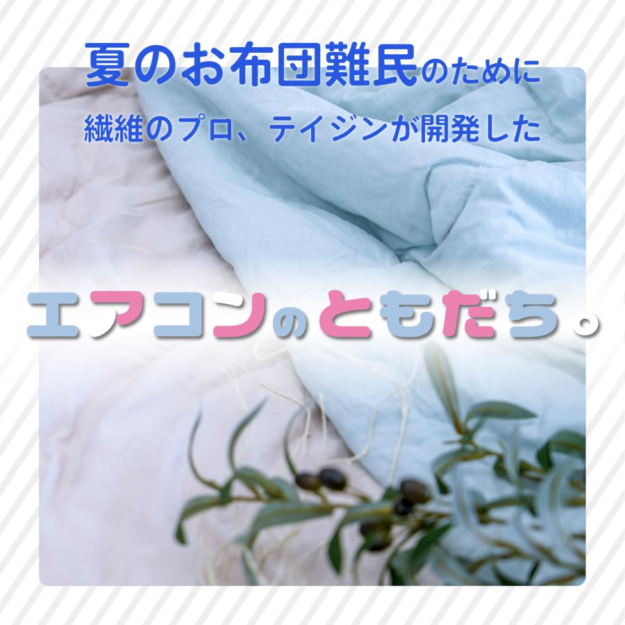 肌掛け布団 ダブル テイジン 公式 190×210cm エアコンのともだち 肌