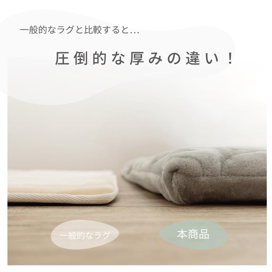 ラグ マット テイジン 公式 極厚40mm 洗える 着せ替えラグ