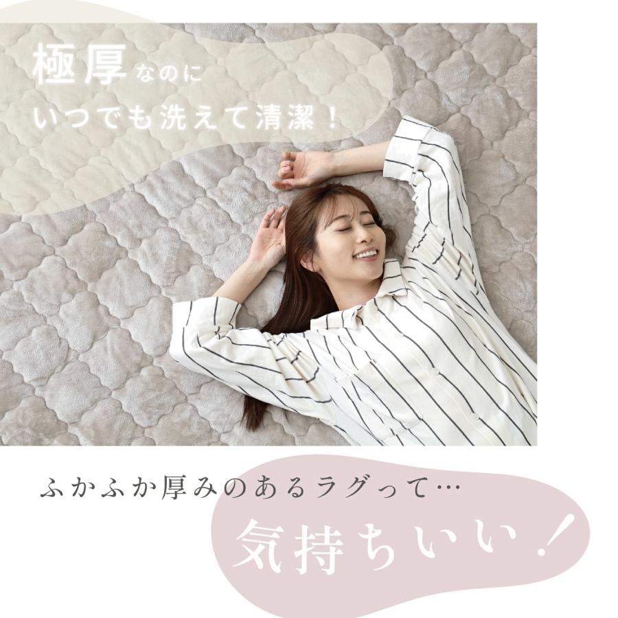 ☆新バージョン販売開始☆ 極厚ラグ 200×250cm マット テイジン 公式