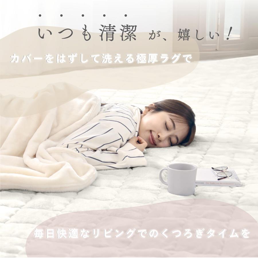 ☆新バージョン販売開始☆ 極厚ラグ専用カバー 200×200cm マットカバー