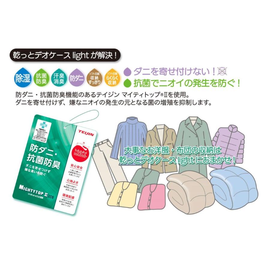 布団収納ケース 乾っとデオケース light ライト 大2枚セット テイジン