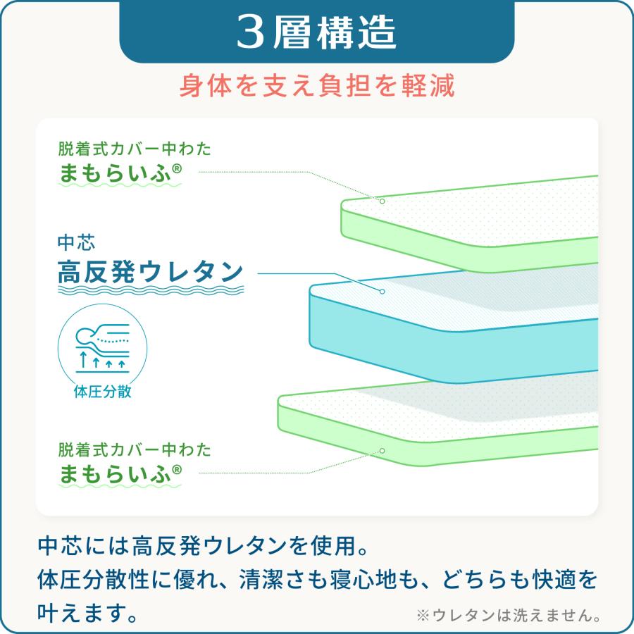 TEIJIN（テイジン） ガンガン洗える敷布団 シングル 100×200 公式