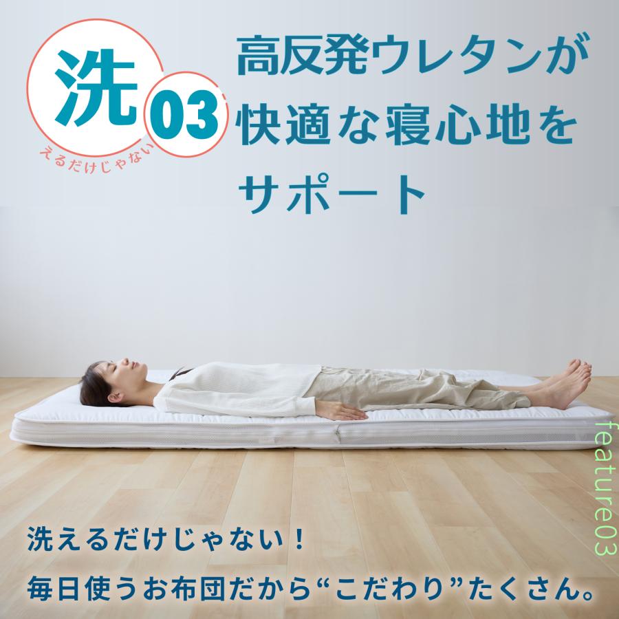 TEIJIN（テイジン） ガンガン洗える敷布団 セミダブル 120×200 公式