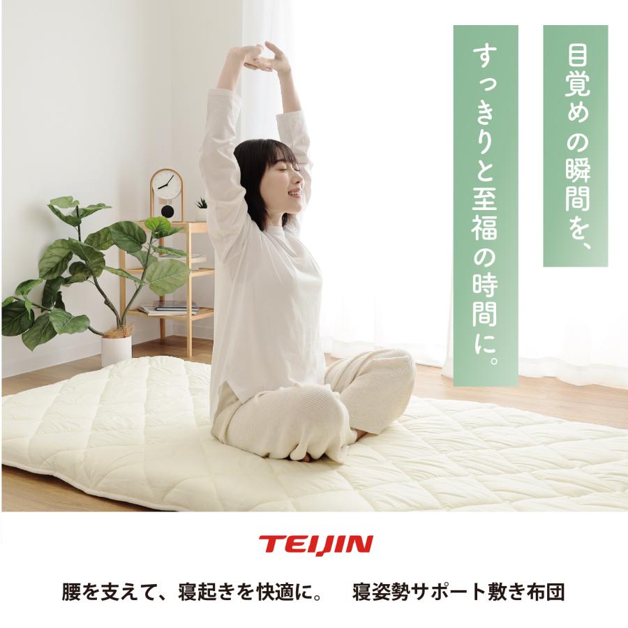 テイジン 敷布団 寝姿勢サポート teijin シングル 100×210cm 抗菌 防ダニ 軽量 帝人 |  | 17