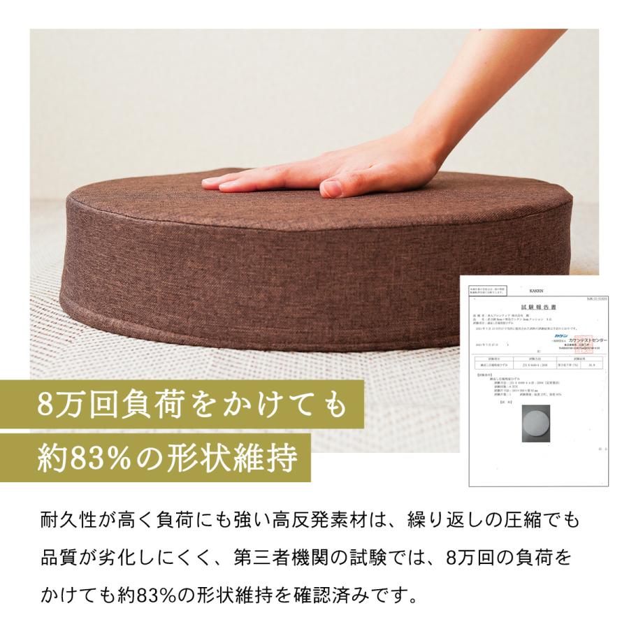 高反発クッション 2個セット 直径40cm 厚み8cm 厚め 座布団 高反発クッション 2個セット 直径40cm 厚み8cm 厚め 座布団