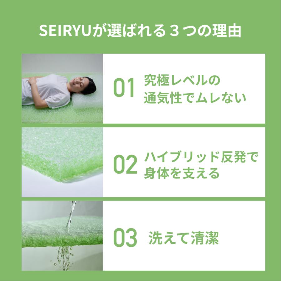 マットレス 高反発 シングル 98×198 厚み3.5cm SEIRYU350 テイジン