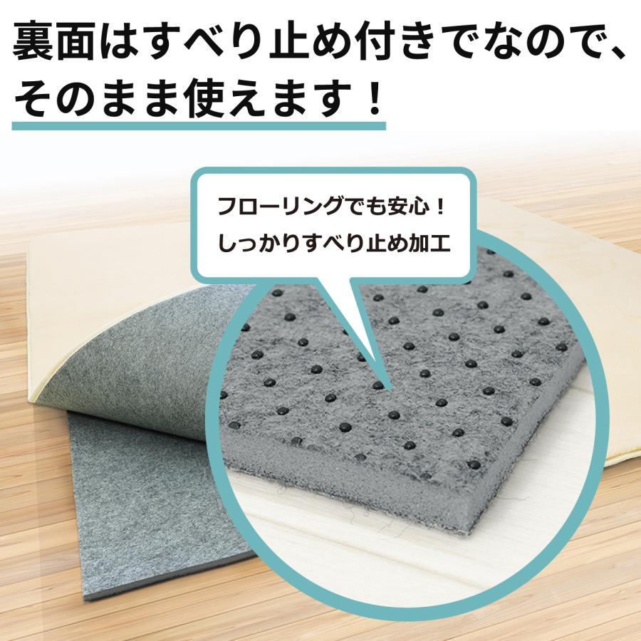 ラグの下に敷くマット 約180×235cm 3帖 ラグ 下敷き カーペット フリーカット 防音 滑り止め付き ウレタン 高反発 保温 ホットカーペット 床暖房の画像