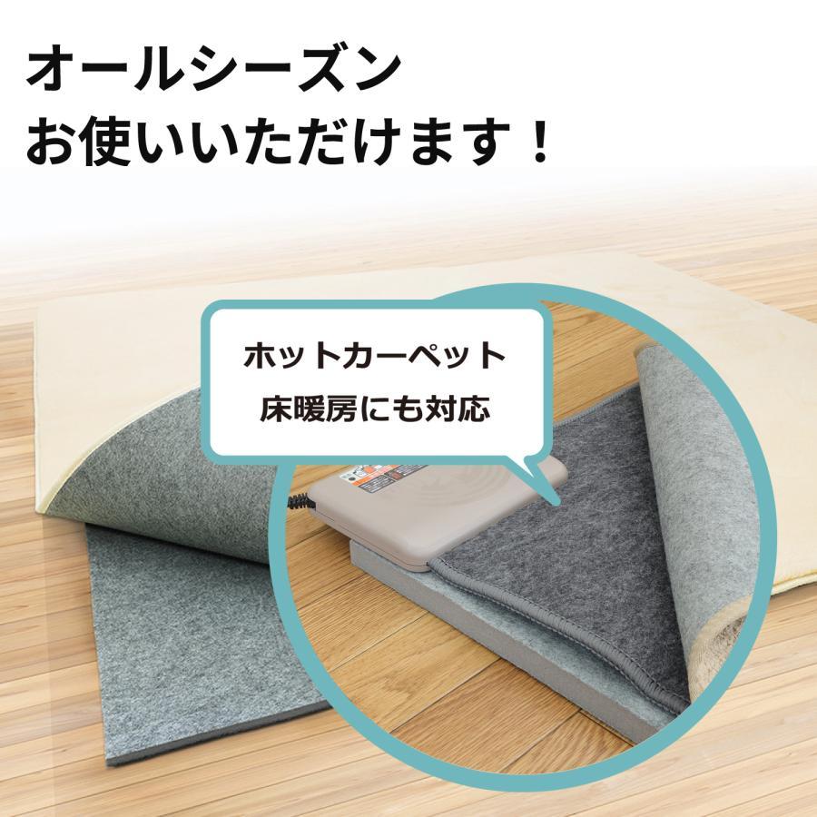 ラグの下に敷くマット 約180×235cm 3帖 ラグ 下敷き カーペット フリーカット 防音 滑り止め付き ウレタン 高反発 保温 ホットカーペット 床暖房の画像