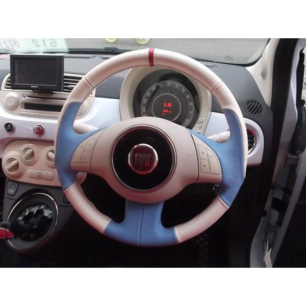 フィアット500 本革ステアリング バレルンガ by TEZZO : T.STYLE 欧州