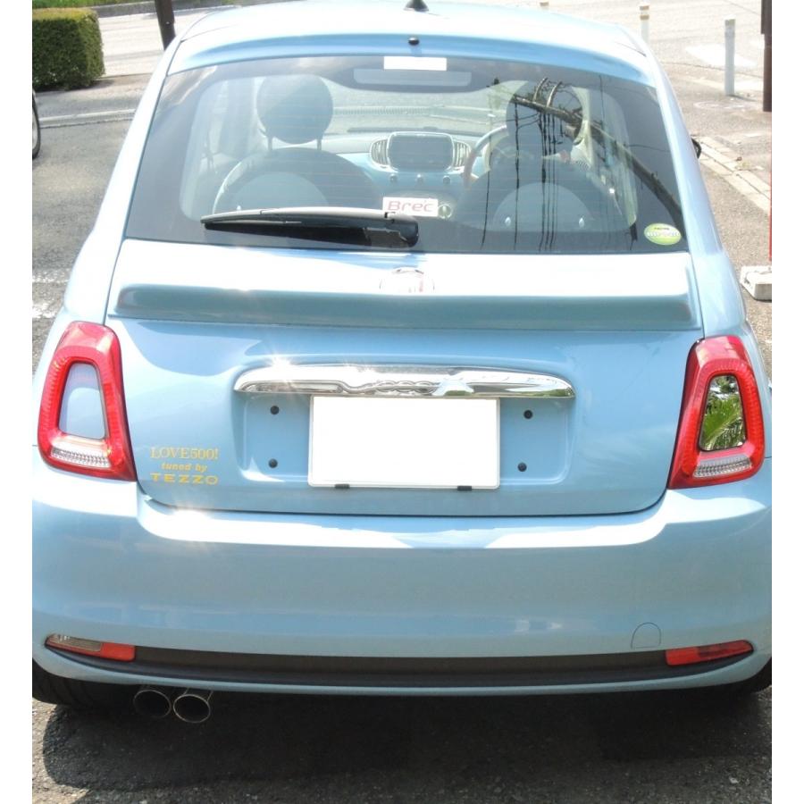 フィアット500（フェーズ4） テールランプブラッグミラーパネル by