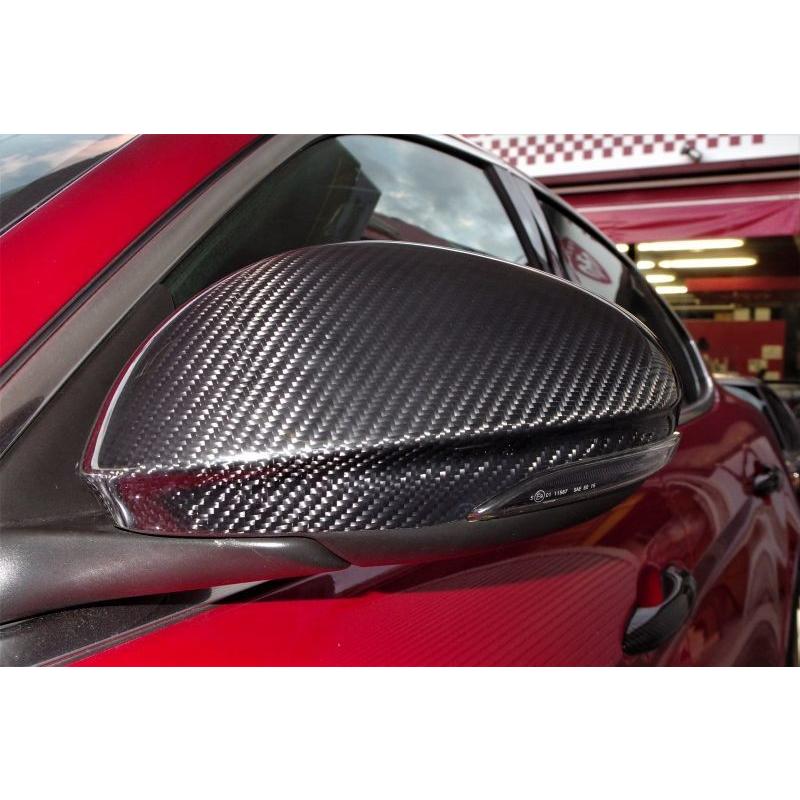 アルファロメオ カーボンミラーカバー KOSHI Alfa Romeo GIULIA カーボン ミラーカバー【GTA】｜ラテン