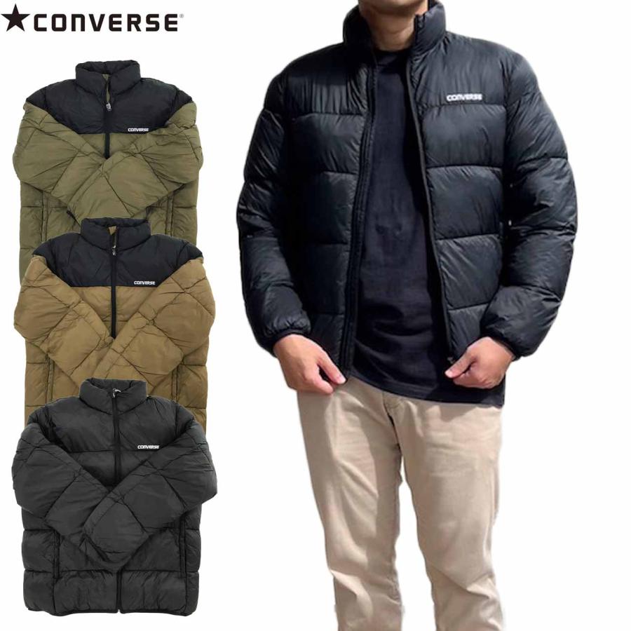 CONVERSE ダウンジャケット メンズ カーキ ベージュ コンバース