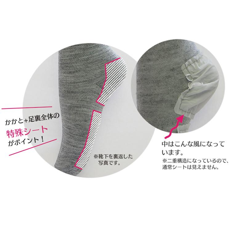 足裏全面ツルツルソックス 婦人用 あったか 靴下 暖か 保湿 かかとケア かかと ひび割れ 乾燥対策 潤い 日本製 |  | 08