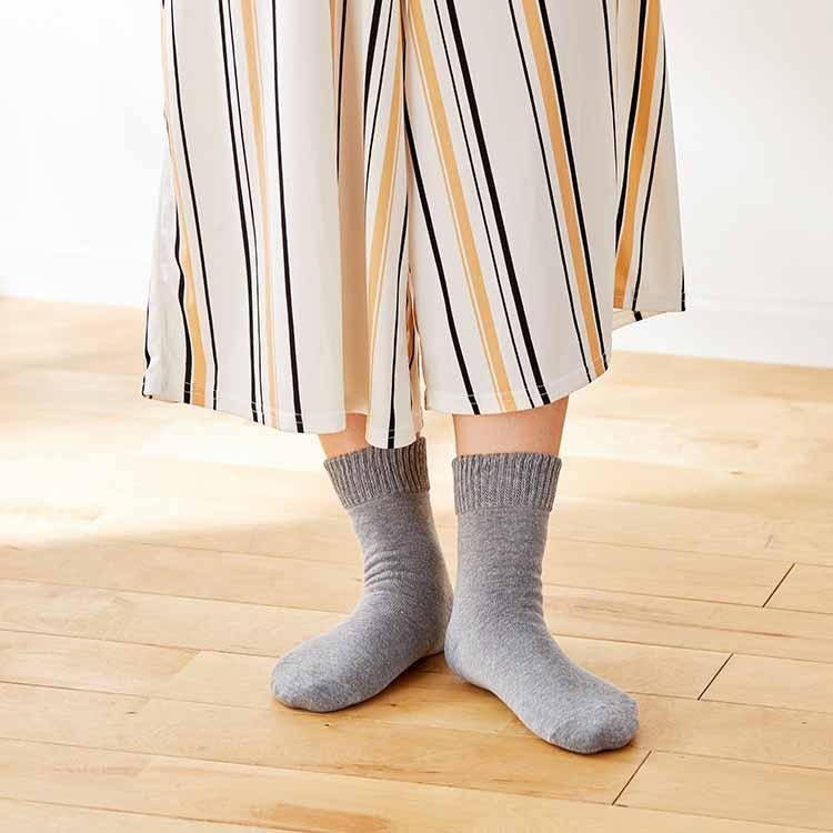 足裏全面ツルツルソックス 婦人用 あったか 靴下 暖か 保湿 かかとケア かかと ひび割れ 乾燥対策 潤い 日本製｜tf-fukuya｜14