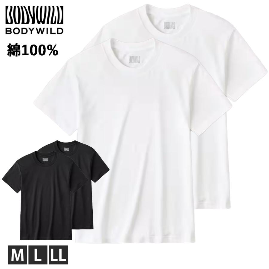 BODY WILD（ボディワイルド） グンゼ 丸首半袖 メンズ 肌着 クルー