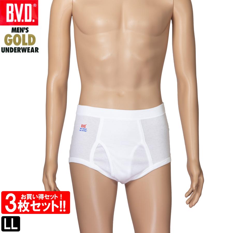 B.V.D BVD GOLD スパンスタンダードブリーフ 3枚セット LL ブリーフ 前