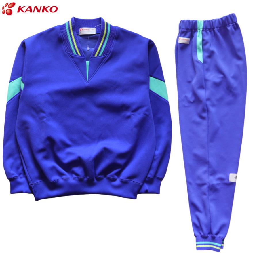 カンコー KANKO 体操服 ジャージ上下 キッズ 小学生 ラウンドネック長袖シャツ ホッピングパンツ KA1148 KA2148 110 120 130 男女兼用｜tf-fukuya｜02