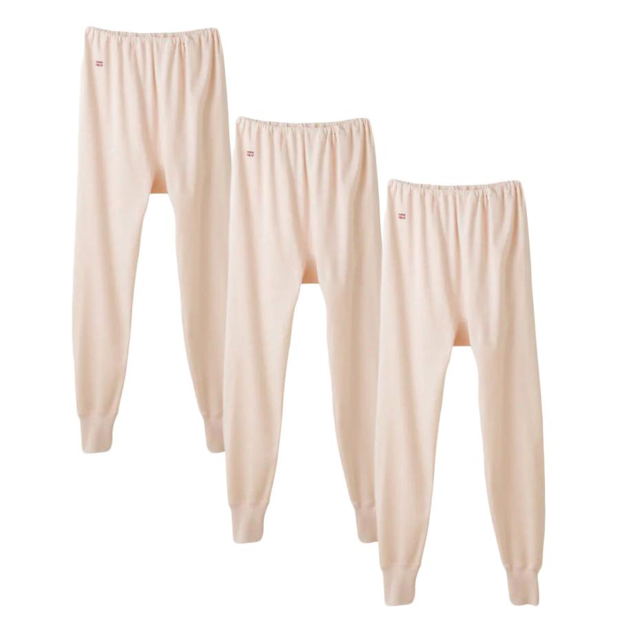 快適工房 グンゼ スラックス下 3枚セット ズボン下 レディース 綿100