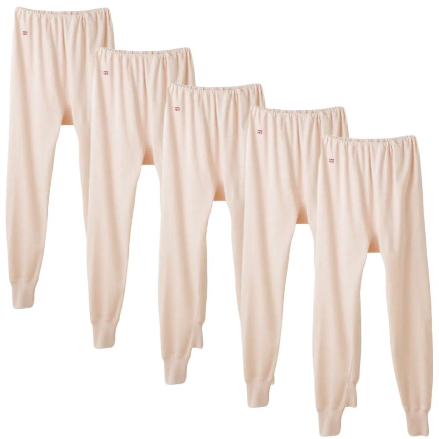 快適工房 グンゼ スラックス下 5枚セット ズボン下 レディース 綿100