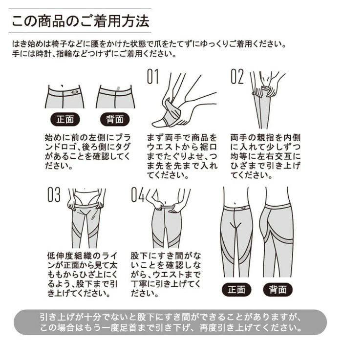 RIZAP（ライザップ） 着圧レギンス レディース 年間 グンゼ 10分丈 80
