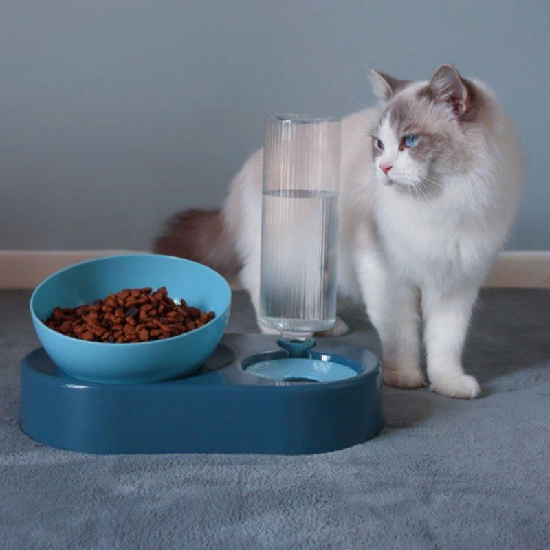 ペット 給水器 犬 猫 給水 給食 ペット用 自動給水器 1台2役 おしゃれ 電気不要 食事台 最大70 Offクーポン かわいい ボール型 スタンド