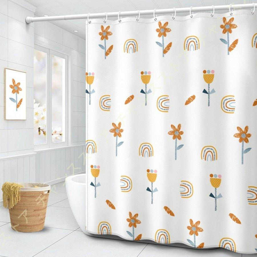 最大56 Offクーポン シャワーカーテン 植物 かわいい 撥水加工 バスカーテン 防水 防カビ 風呂カーテン 遮像 お風呂用カーテン おしゃれ プライバシー保護 目隠し シンプル 速乾
