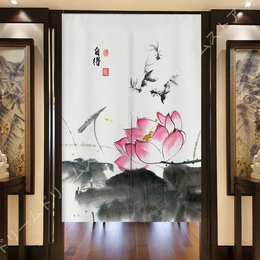 レトロ 中華風のれん カーテン キッチン トイレ カーテン 中国風 クラシック アンティーク ロータス ハスの葉 寝室 玄関 風水 カーテン 装飾カーテン コットン Tf Shop 通販 Yahoo ショッピング