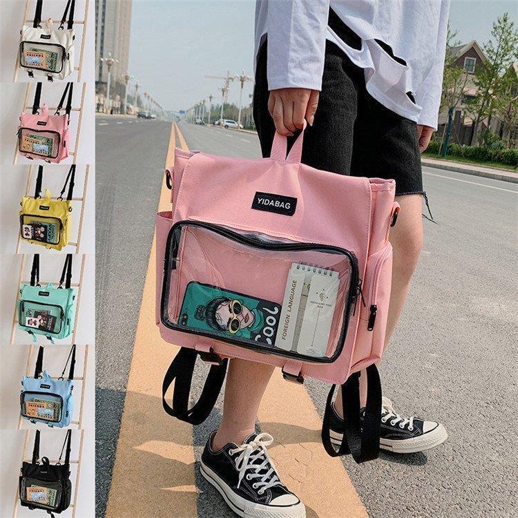 アウトドア リュック リュックサック レディース おしゃれ リュック 可愛い 通学 学生 大容量 ショルダーバッグ アイデア 個性 カバン 透明 無地 ガールズ Linq Tf Shop 通販 Yahoo ショッピング