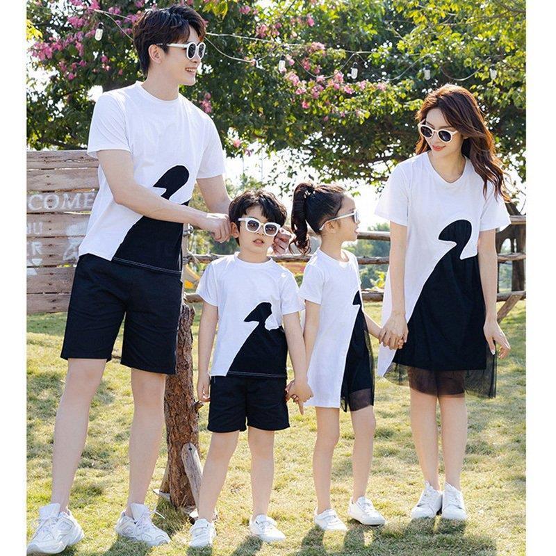 親子ペアルック ベビー 親子お揃い Tシャツ ワンピース ワンピース パパ ママ おそろい 親子コーデ 女の子 レディース 家族 ギフト プレゼント Rise Li Tf Shop 通販 Yahoo ショッピング