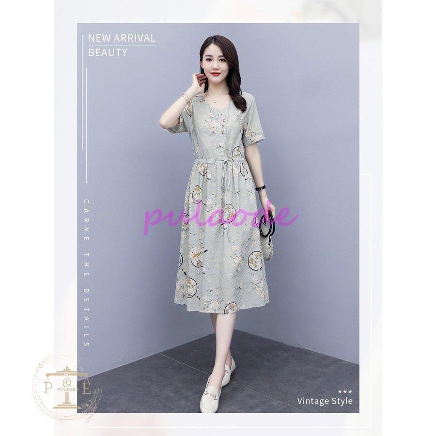 ワンピース チュニック ナチュラルネイビー ワンピース レディース 40代 マキシワンピース 春夏 半袖ワンピース 大人可愛い 30代 Aランスカート 50代 リネンvネック オシャレ大きいサイズ 花柄プリント Nkmjzwjczq Www Boulevardrestaurants Com