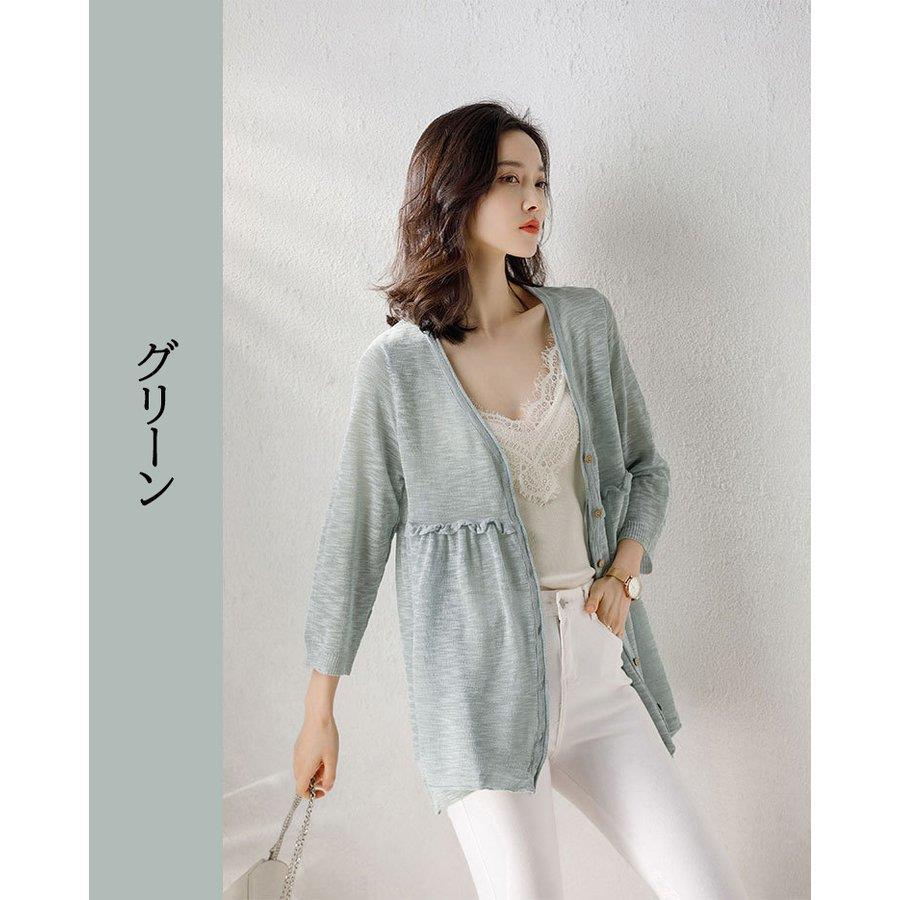Uvカットカーディガン レディース 春夏 薄手ニットカーディガン 白シャツ 七分袖ガウン 紫外線カット シースルー 冷房対策 ビーチウェア 透ける フェミニン Suqing Tf Shop 通販 Yahoo ショッピング