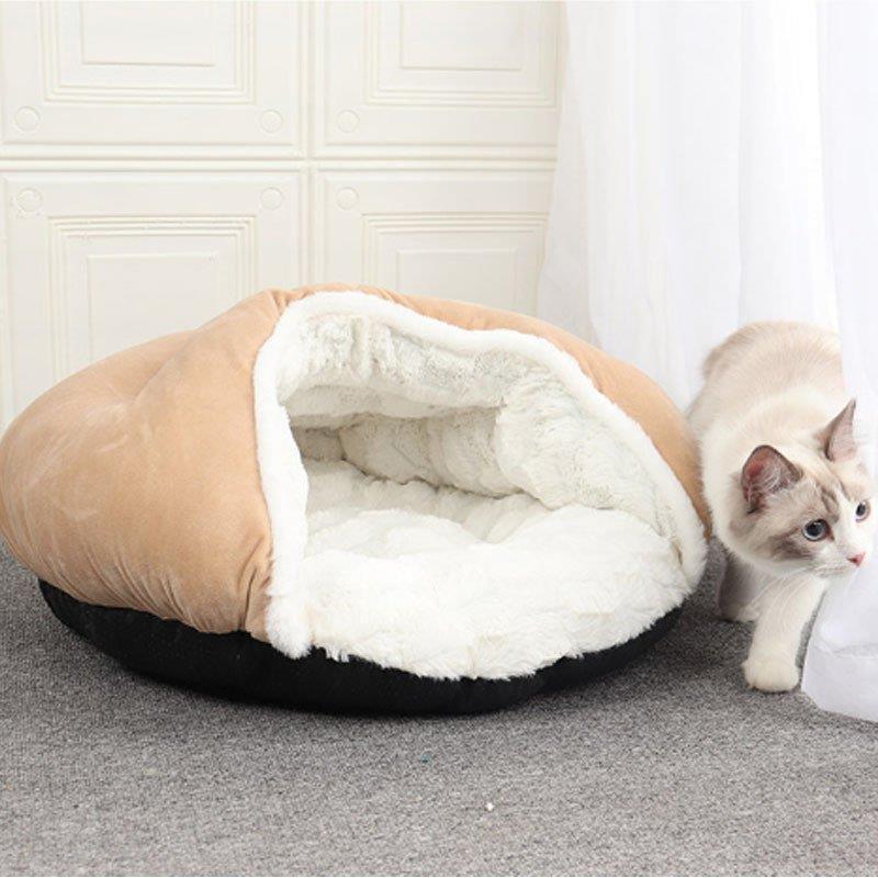 ペットハウス ドーム型 犬ベッド暖かい 猫ベッド 小型犬 猫 ネコ キャット対応 もこもこ ベッド クッション 秋冬用｜tf-shop｜04