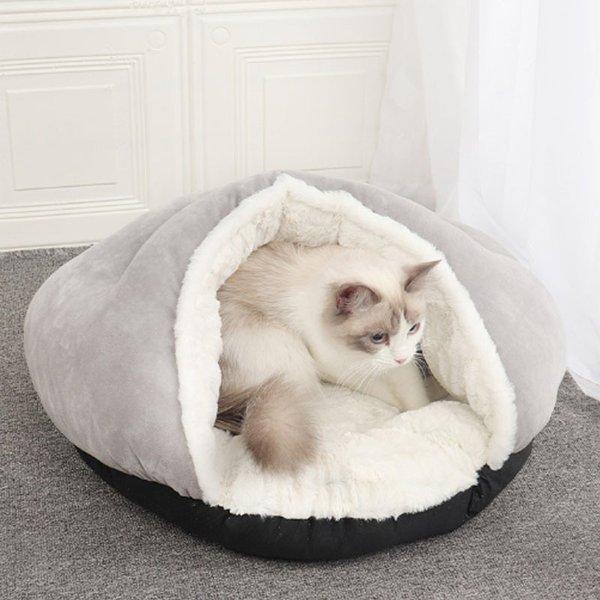 ペットハウス ドーム型 犬ベッド暖かい 猫ベッド 小型犬 猫 ネコ キャット対応 もこもこ ベッド クッション 秋冬用｜tf-shop｜09