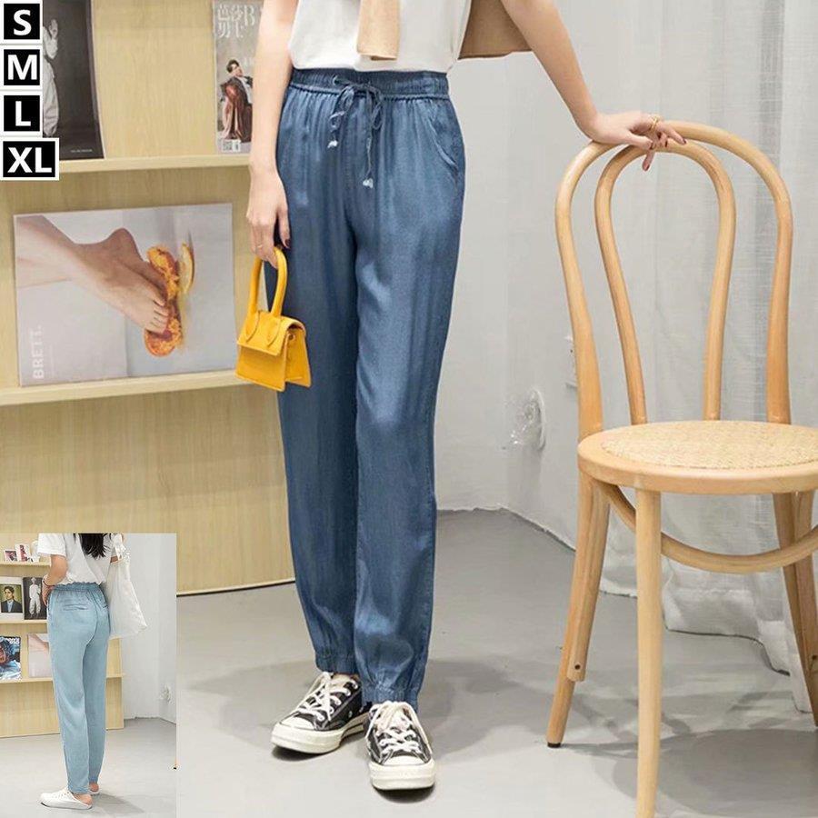 21 春夏新作 レディース テンセル 9分丈 デニム テーパード パンツ テンセルデニム ジーンズ 光沢 薄手 しっとり 柔らか 落ち感 ドロスト イージーパンツ スッ Xrxc Tf Shop 通販 Yahoo ショッピング